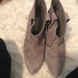 Steve Madden leather wedge booties